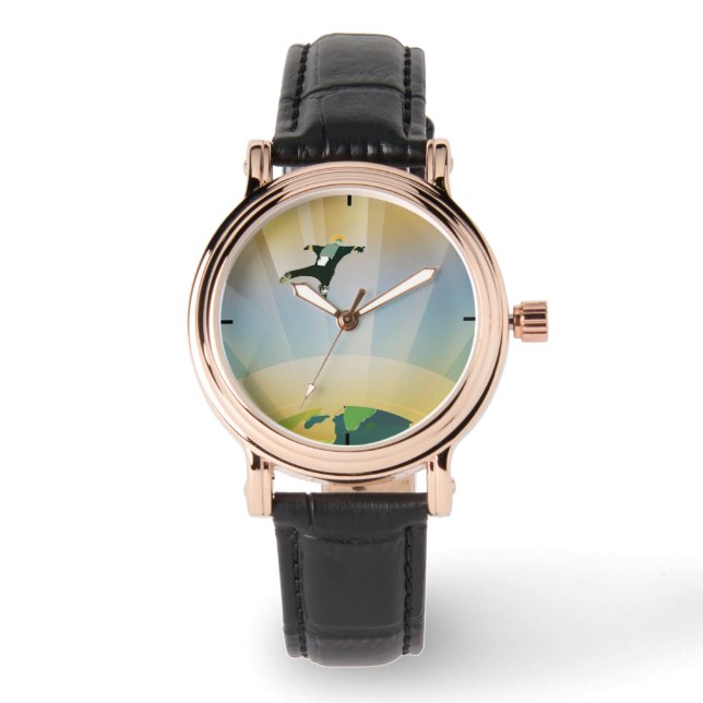 Retro Space Poster-The Gravity Of A Super Earth Watch (Front)