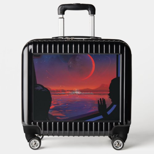 Retro Space Poster _ Viewers Observe Trappist_1e Luggage