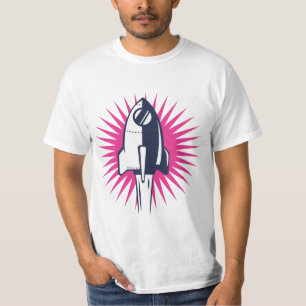 Retro Space Rocket T-Shirt