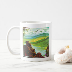 Retro Space Travel Poster-An Earth Science Mission Coffee Mug