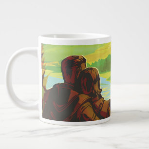 Retro Space Travel Poster-An Earth Science Mission Giant Coffee Mug