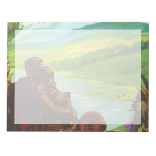 Retro Space Travel Poster-An Earth Science Mission Notepad