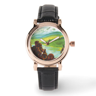 Retro Space Travel Poster-An Earth Science Mission Watch