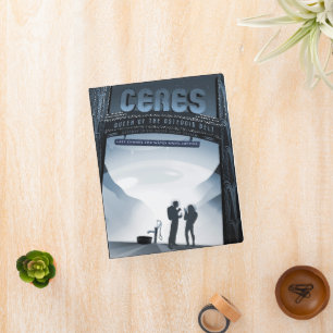 Retro Space Travel Poster-Dwarf Planet Ceres. Mini Binder