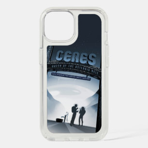 Retro Space Travel Poster-Dwarf Planet Ceres. iPhone 15 Case