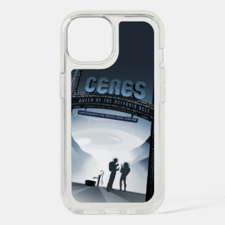 Retro Space Travel Poster-Dwarf Planet Ceres. iPhone 15 Case