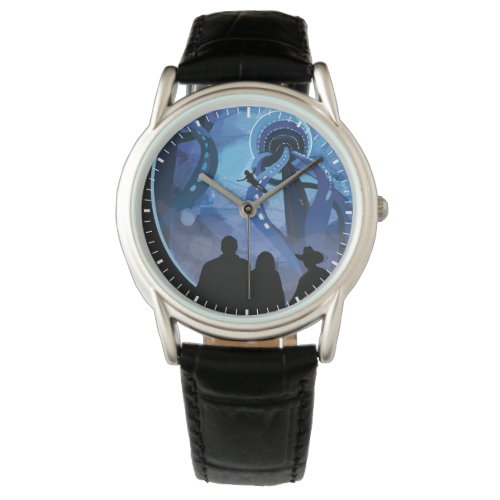 Retro Space Travel Poster_ Jupiters Moon Europa Watch