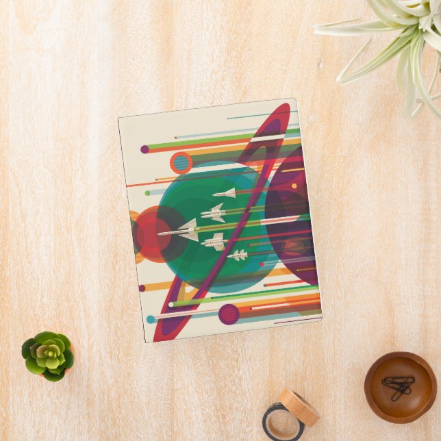 Retro Space Travel Poster- Solar System Grand Tour Mini Binder (InSitu)
