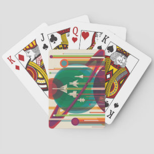 Retro Space Travel Poster- Solar System Grand Tour Poker Cards