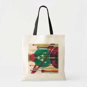 Retro Space Travel Poster- Solar System Grand Tour Tote Bag