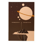 Retro Space Travel Psychedelic Midcentury Atomic Wood Wall Art
