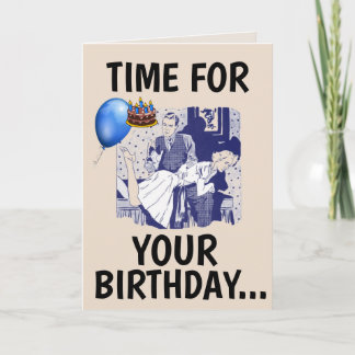 RETRO SPANKING BIRTHDAY CARDS FOR HER