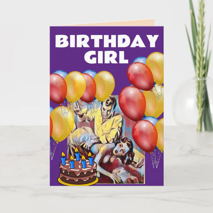 Retro Spanking Couple Birthday Card For Wife Her Zazzle