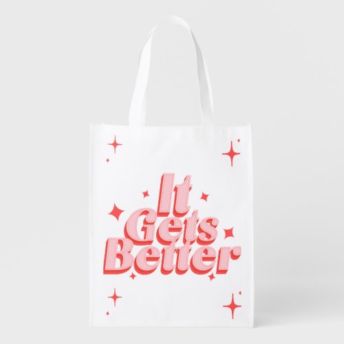 Retro Sparkle Typography Tote