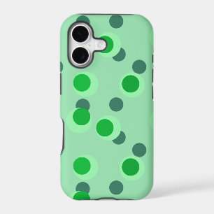 Retro spearmint dream mid-century circles   iPhone 17 case