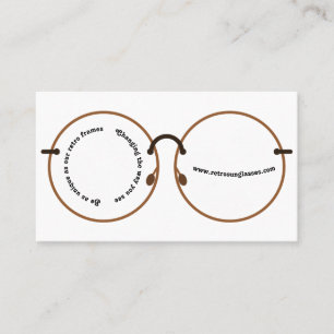 Retro Spectacles Stylish Eyewear Professional Business Card