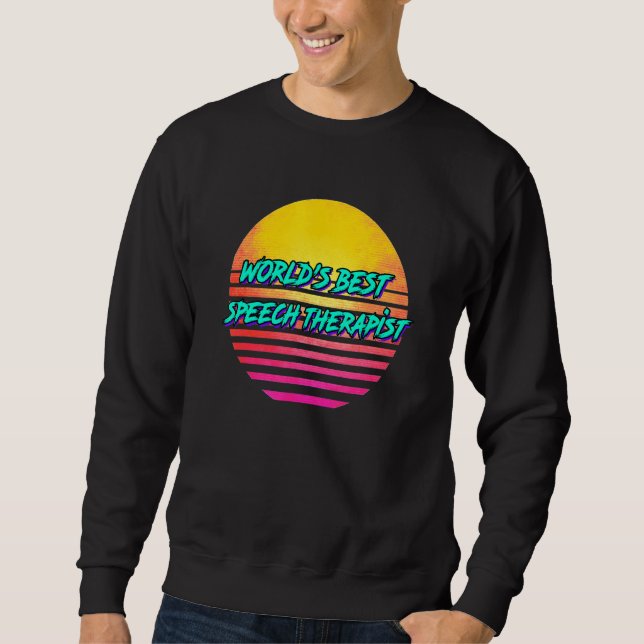 Retro Speech Therapist Sweatshirt (Front)
