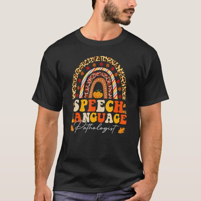 Retro Speech Therapy Speech Language Pathologist F T-Shirt (Front)