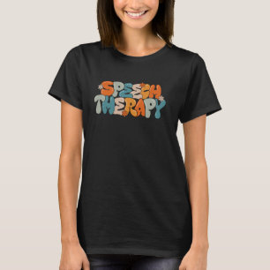 Retro Speech Therapy Squad Cute Speech Therapist P T-Shirt