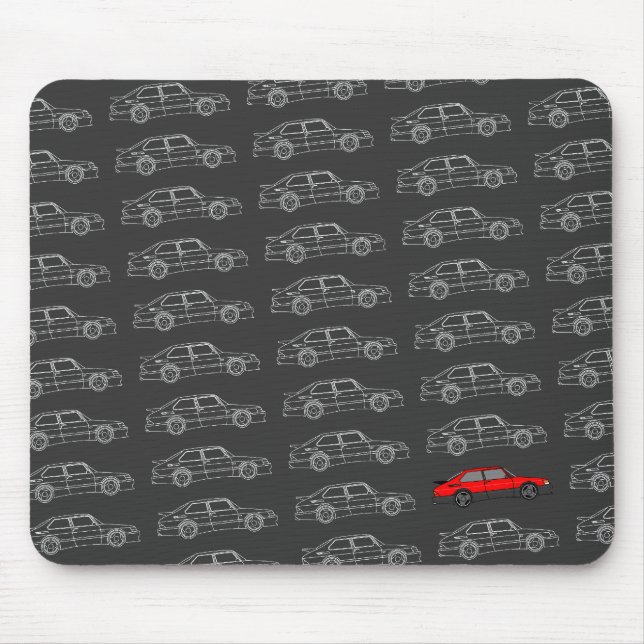 retro spg outline mousepad (Front)