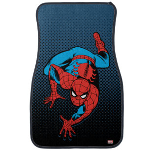 Retro Spider-Man Wall Crawl Car Floor Mat