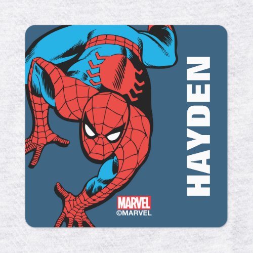 Retro Spider_Man Wall Crawl Kids Labels