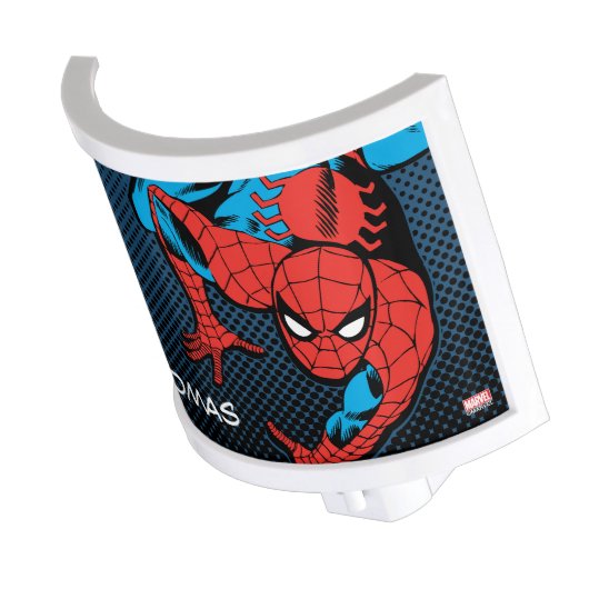 Retro Spider-Man Wall Crawl Night Light (Angled)
