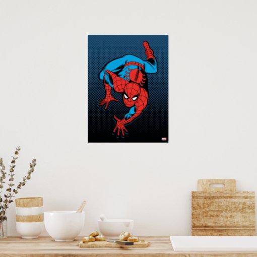 Retro Spider Man Wall Crawl Poster Zazzle