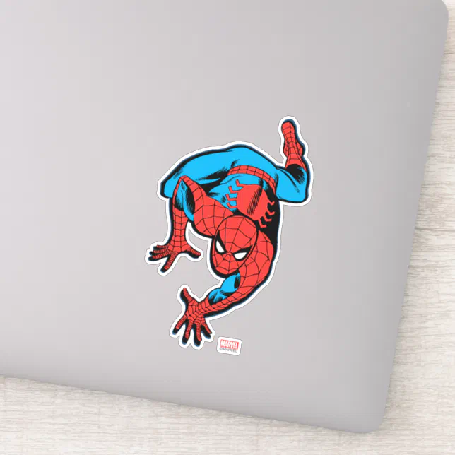 Retro Spider Man Wall Crawl Sticker Zazzle