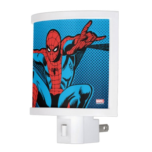 Retro Spider-Man Web Shooting Night Light (Left)