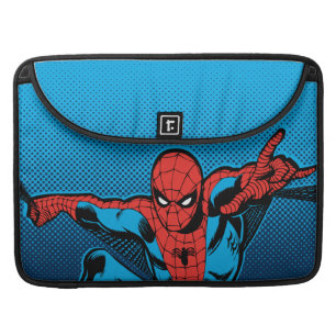 Retro Spider-Man Web Shooting Sleeve For MacBook Pro