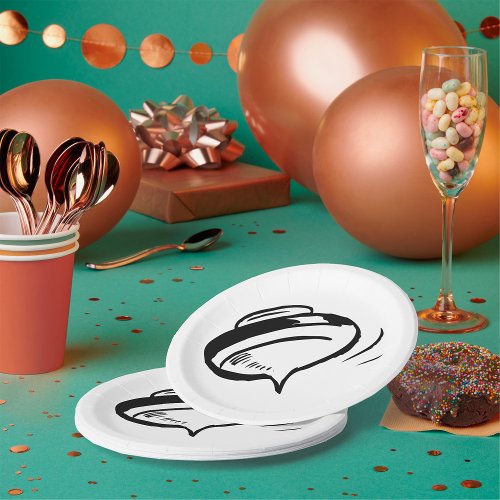 Retro Spinning Top Paper Plates