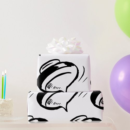 Retro Spinning Top Wrapping Paper