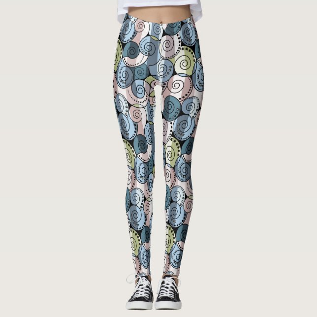 Retro, spiral leggings (Front)