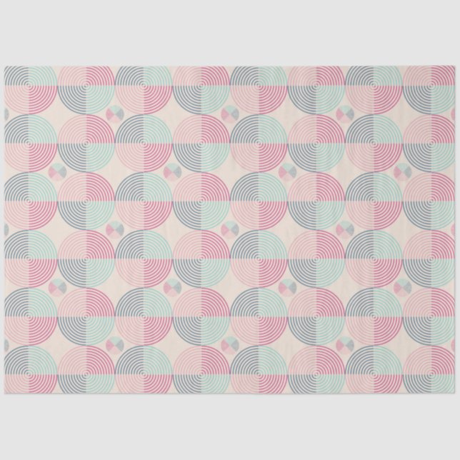 Retro Spiral Vibes Tissue Paper (Front)