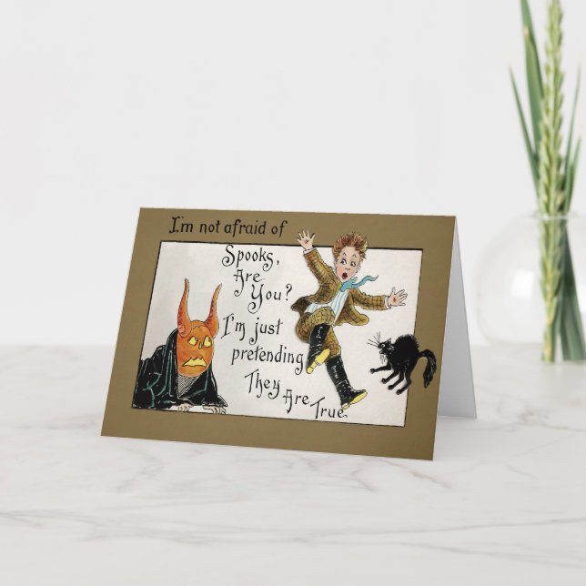 Retro Spooks Halloween Card (Front)