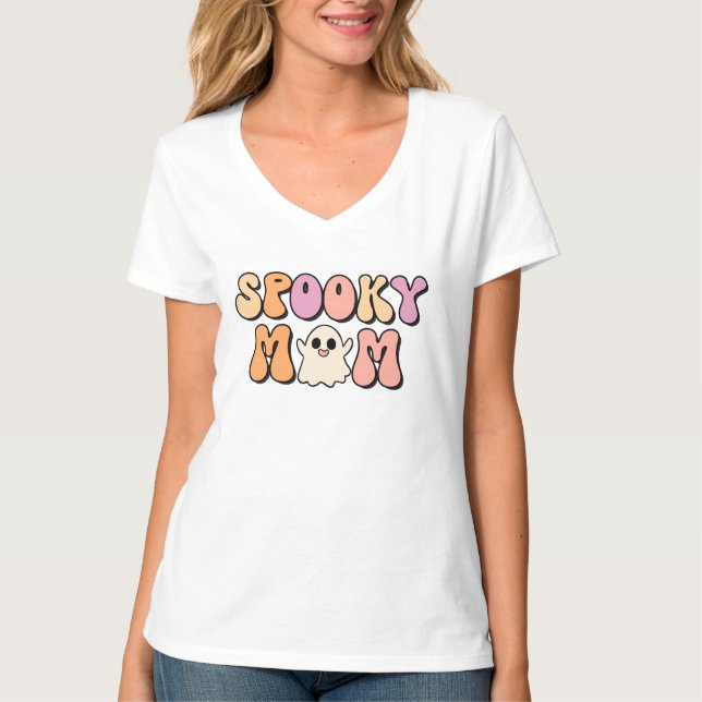 Retro Spooky Mom T-Shirt (Front)