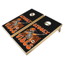 Retro Spooky Vibes Dabbing Skeleton Halloween