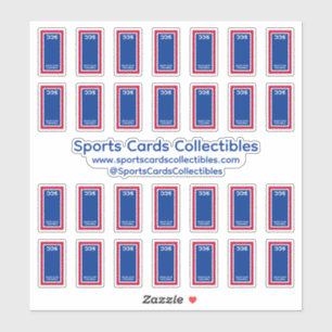 Retro Sports Cards Collectibles Toploader Vinyl Sticker