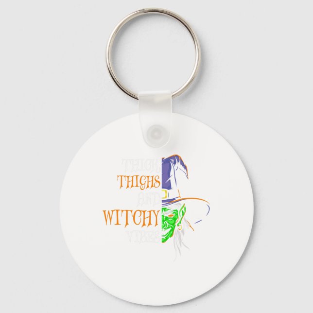 Retro Spray Tan Artist Halloween Ghosts Sunless Ta Keychain (Front)