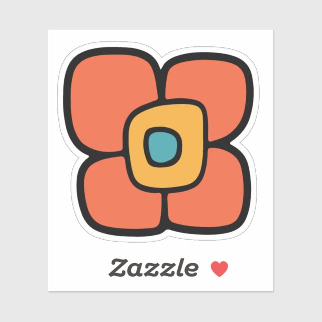 Retro Spring Blossom Sticker (Sheet)