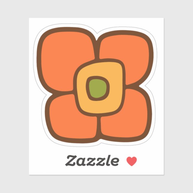 Retro Spring Blossom Sticker (Sheet)