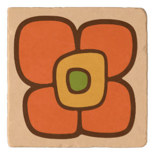 Retro Spring Blossom Trivet