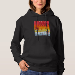 Retro Spring Break 2023 Florida Palm Trees Artwork Hoodie