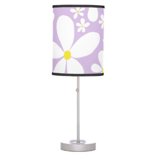 Retro Spring Daisies #1 #decor #art Table Lamp