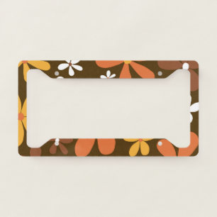 Retro Spring Daisies #2 #decor #art License Plate Frame