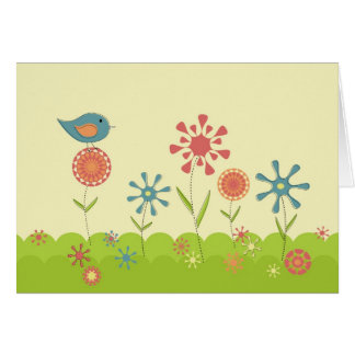 Retro spring garden cards