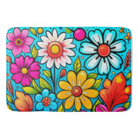 Retro spring hippie flower power