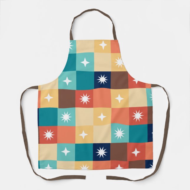 Retro Squares Apron (Front)