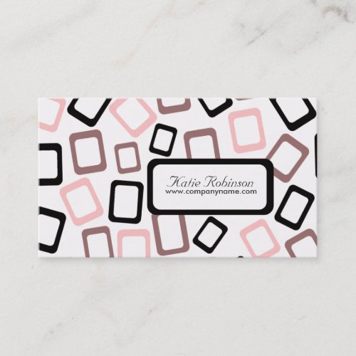 Retro Squares Business Cards